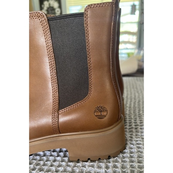 Timberland Women's Carnaby Cool Tan Chelsea Boots Size 9 - Picture 9 of 16